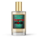 Vesuvio Noir Eau de Parfum cherry scented cologne in a clear 100ml glass bottle with gold sprayer atomizer and label