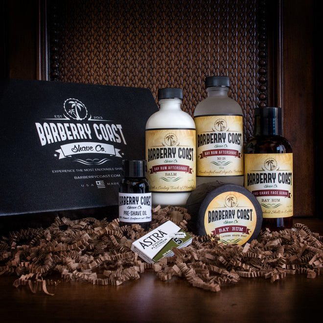 Bay Rum Aftershave Shaving Kit/Gift Set