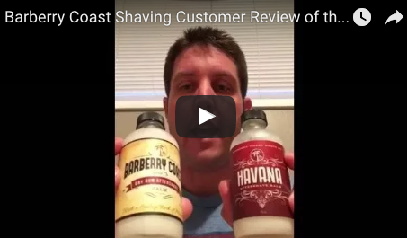 Customer Video Review of the Bay Rum Balm and Havana Balm Aftershaves
