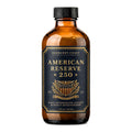 A 120 ml amber glass bottle of Barberry Coast American Reserve 250 Aftershave Lotion with a black cap and a black label featuring gold lettering and a crest, set against a plain white background.