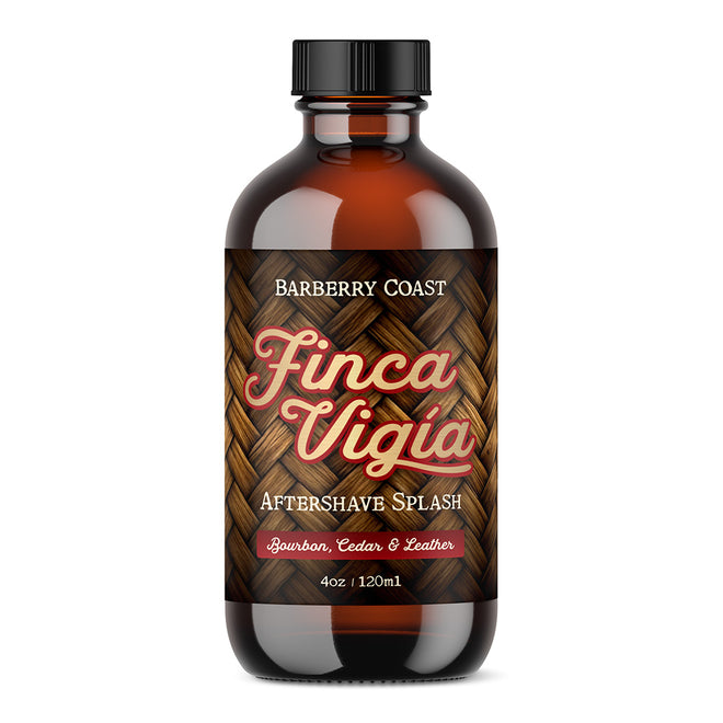 Bottle of Barberry Coast Finca Vigia Aftershave Splash on a white background