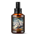 Bottle of Himalayan Ascent Eau de Parfum Cologne from Barberry Coast - 60ml round amber bottle with label and black spray atomizer cap