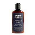Bottle of Barberry Coast Lavande No. 19 body wash on a white background