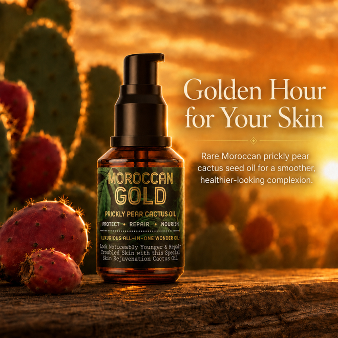 コスメ オイル Moroccan Gold Serum - Prickly Pear Cactus Oil | Barberry Coast®