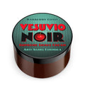 Vesuvio Noir shaving cream container with cherry illustration on a white background, by Barberry Coast