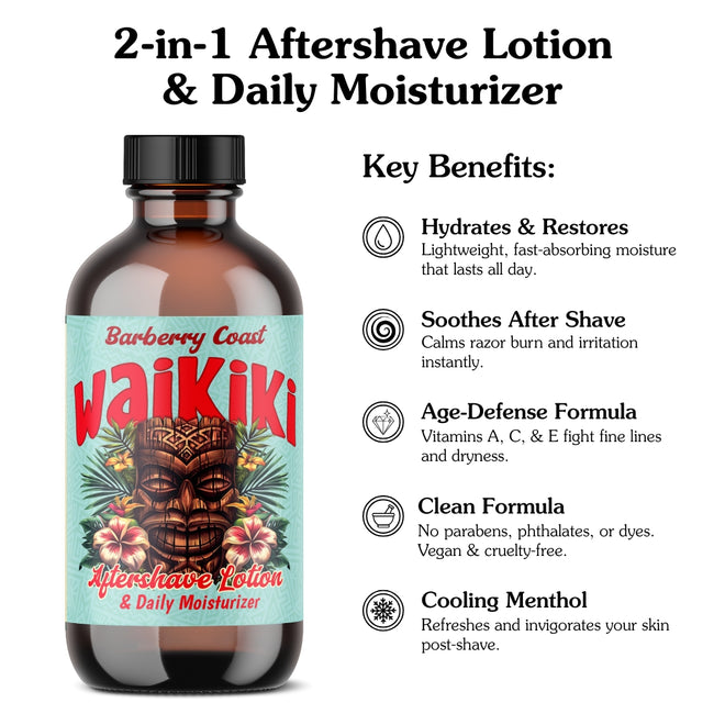 Waikiki 2-in-1 Aftershave Lotion & Daily Moisturizer
