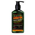 Triple-action Charcoal Face Wash Cleanser (Kingston) in a green pump bottle on a white background